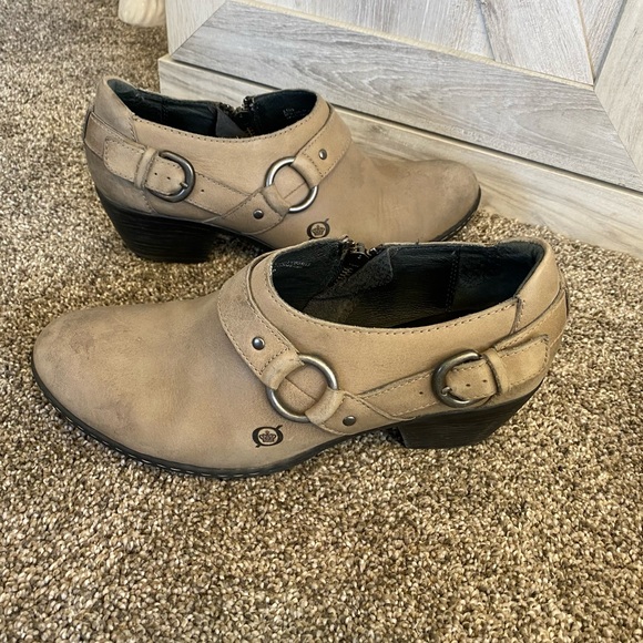 Born Women's Zowy Slip On Grey Leather Size 8 - Picture 5 of 12